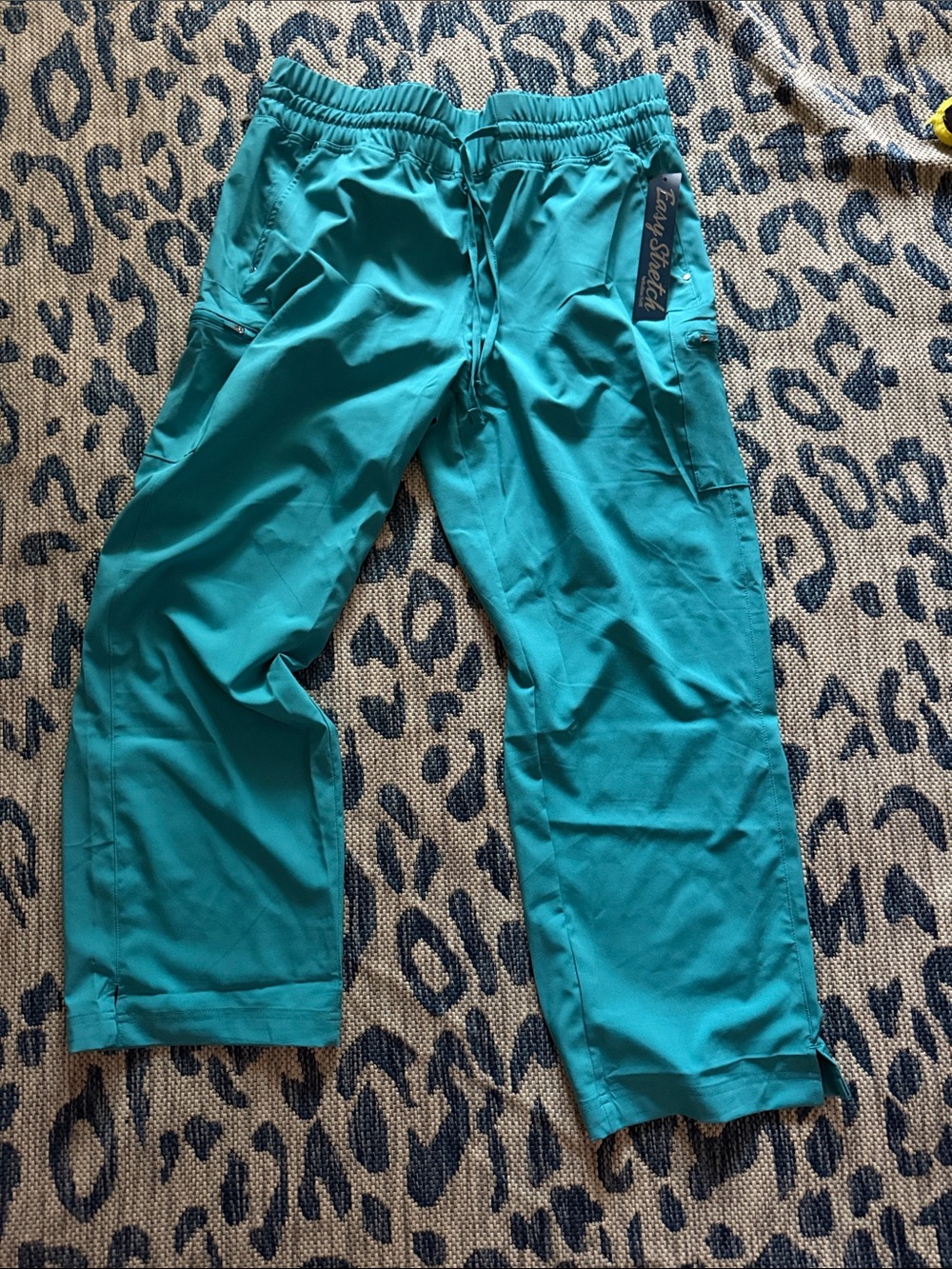 Women’s Teal Elastic Waist band scrub pants